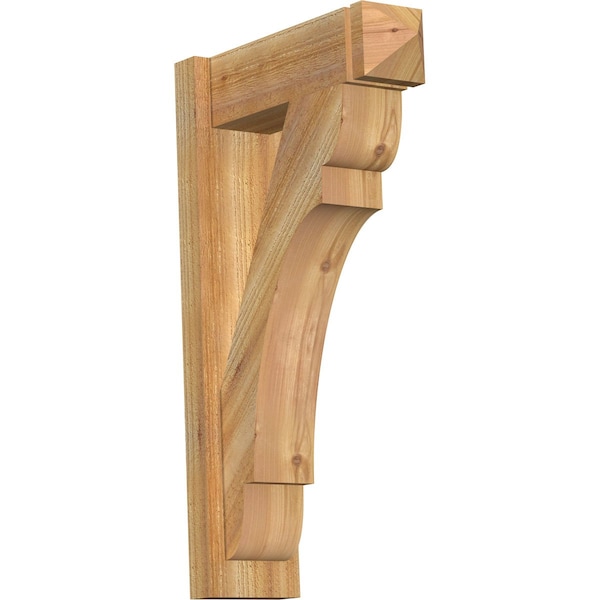 Ekena Millwork Olympic Rough Sawn Arts and Crafts Outlooker, Western Red Cedar, 6"W x 18"D x 30"H OUT06X18X30OLY03RWR - main